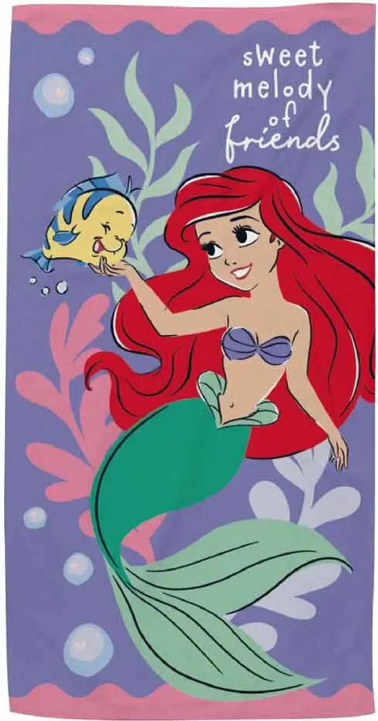 Telo Mare Disney Arditex Viola: Asciugamano Microfibra per Bambini