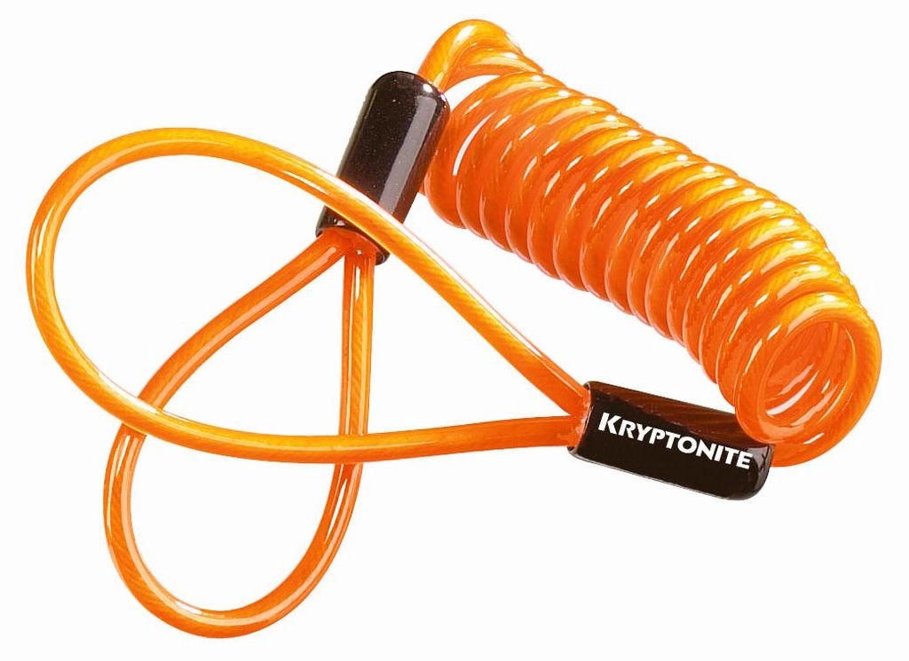 Kryptonite Disc Lock Reminder Orange Stahlkabel