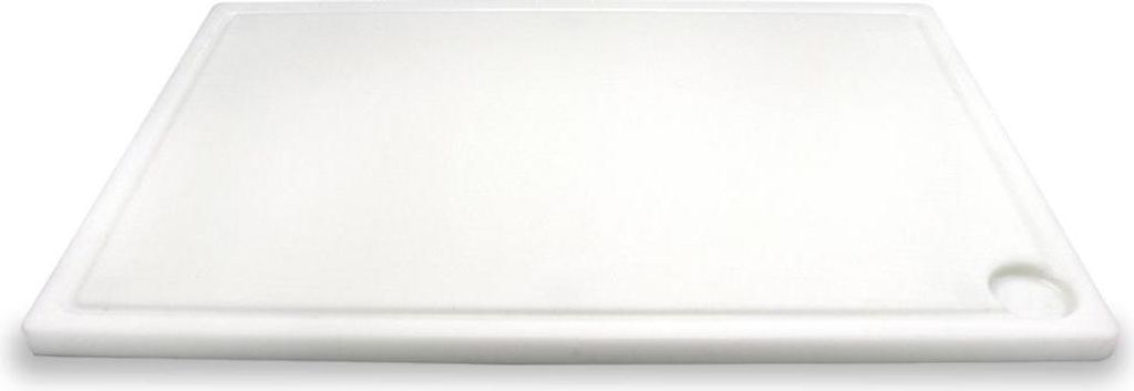 1 Schneidebrett Pro 60 x 40 x 2 cm mit Rille und Saftauffangschale – Das Praktische