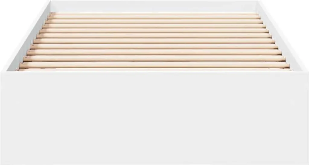 Lit 75x190 cm gain de place blanc avec tiroirs pour petit studio