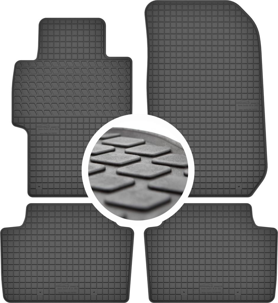 Auto-Fußmatten gummimatten für Honda Accord VII (2003-2008)