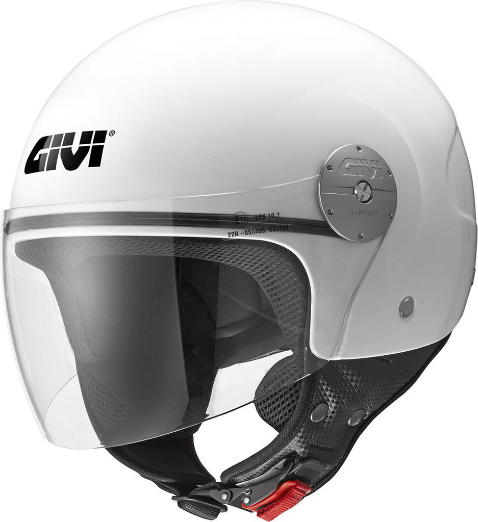 Demi Jet Helm GIVI 10.7 Solid Wei? Gl?nzend größe M