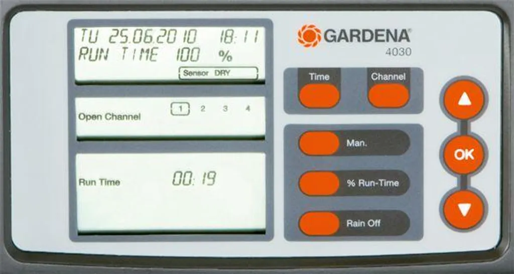 Gardena 4030 Commande d'arrosage programmable avec écran LCD clair - 4