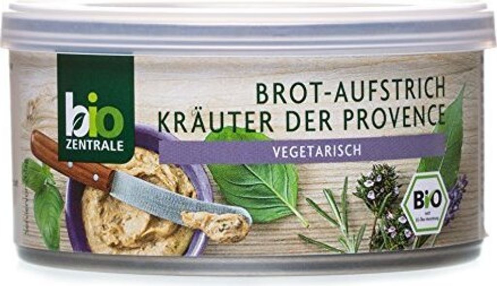 biozentrale Brotaufstrich Kräuter der Provence, 6er Pack (6 x 125 g)