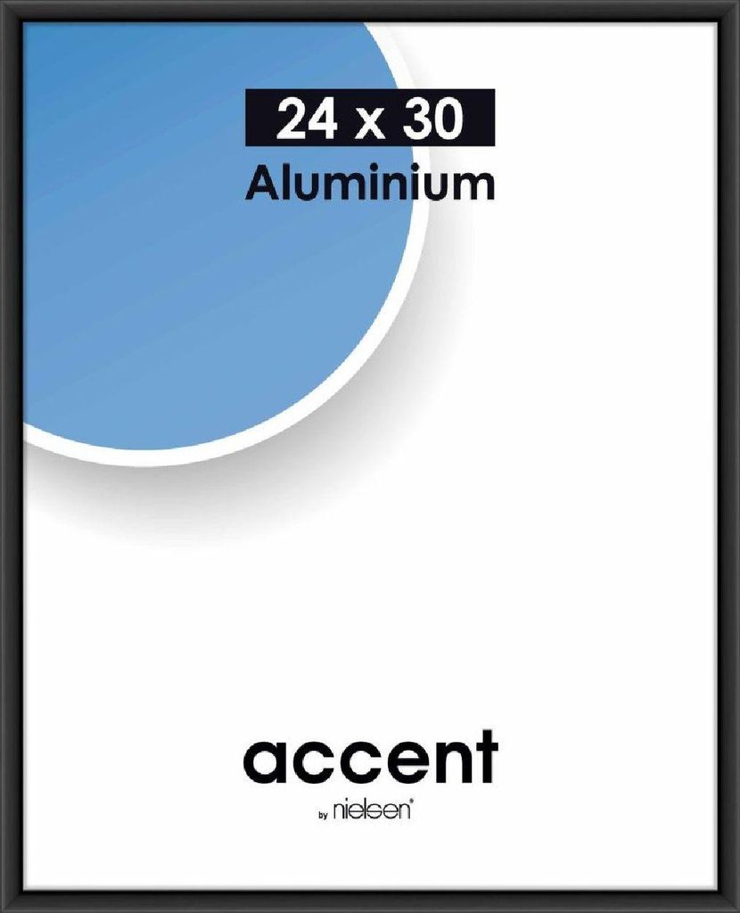 Nielsen Accent, cornice in alluminio 24x30 cm, nera opaca, Immagine del prodotto 
