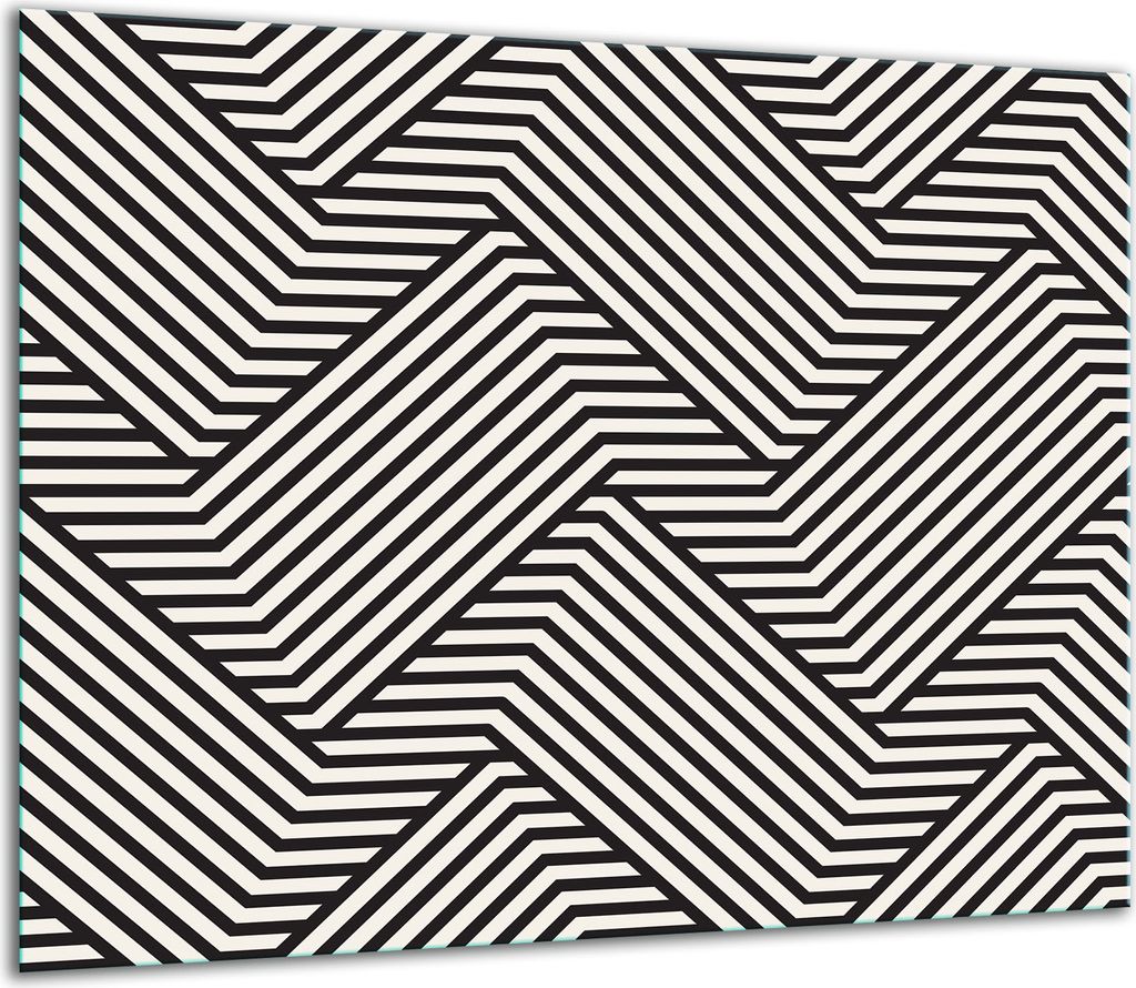 Herdabdeckplatten Glaskeramikkochfeld-Abdeckung Spritzschutz Glas 60x52cm Muster Modern