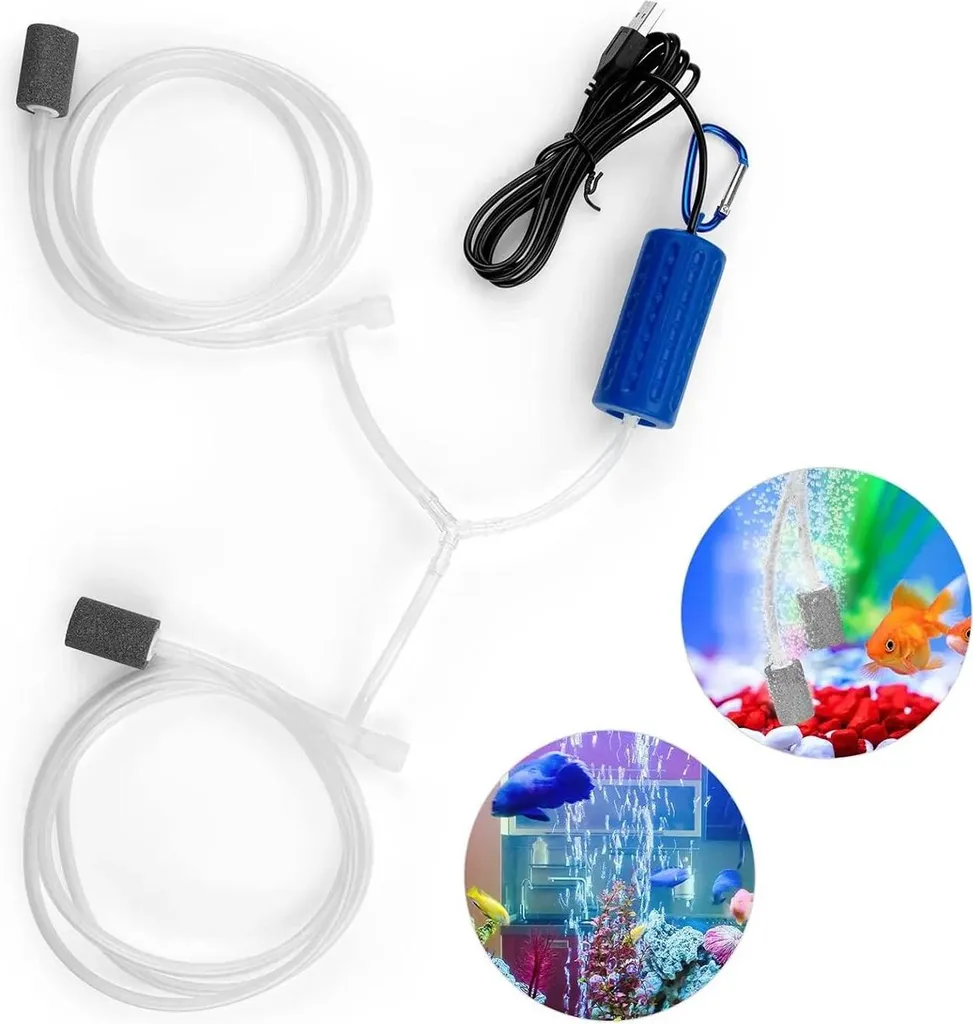 Pompe à air aquarium silencieuse : fini le bruit avec ce modèle USB