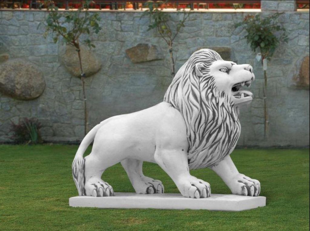 Löwe Gartenfigur Terrassen Garten Skulptur Figuren Skulpturen Statuen S203009