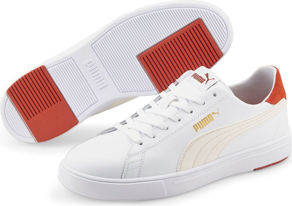 PUMA Serve Pro Lite - Herren Sneakers Schuhe Leder Weiß 374902-16 , EU 42.5 UK 8.5