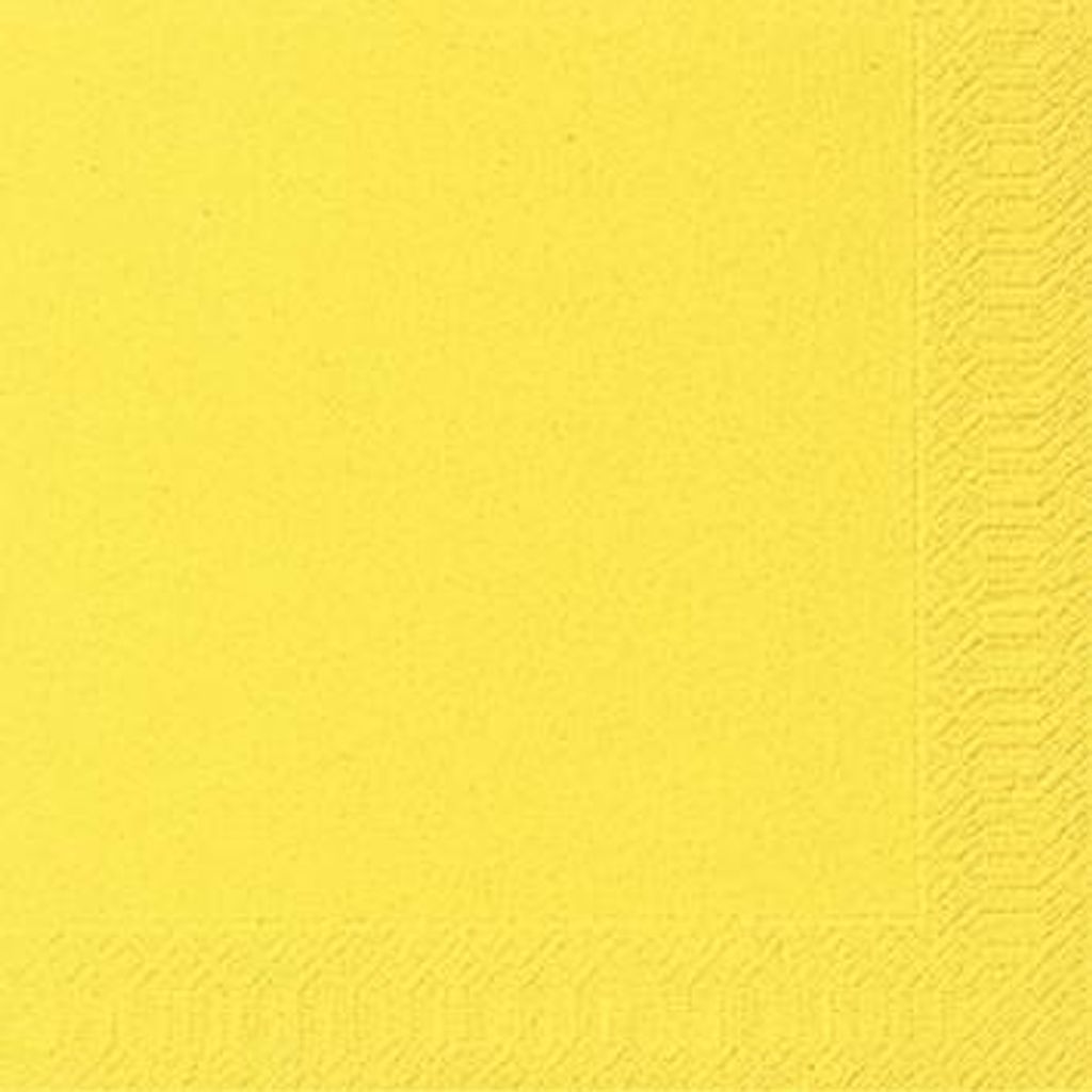 Duni Servietten gelb 33 x 33 cm - 50er Pack