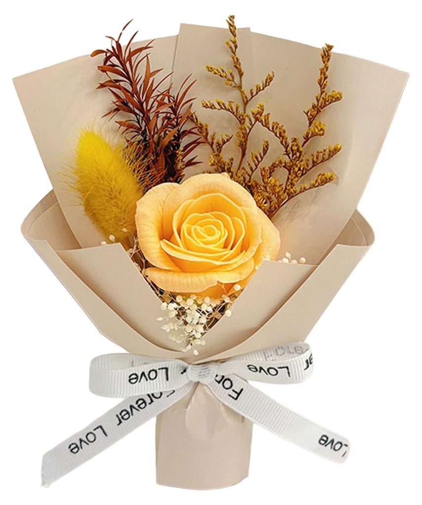 Mini-Aromatherapie-Seife mit ewiger Rose – Rosenstrauß aus künstlichem Blumenarrangement – romantisches Geschenk für Frauen, Mütter, Ehefra...