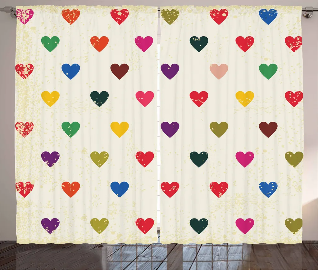 Tenda ABAKUHAUS 280x245 cm Rustica Cuore Inquieto Multicolore
