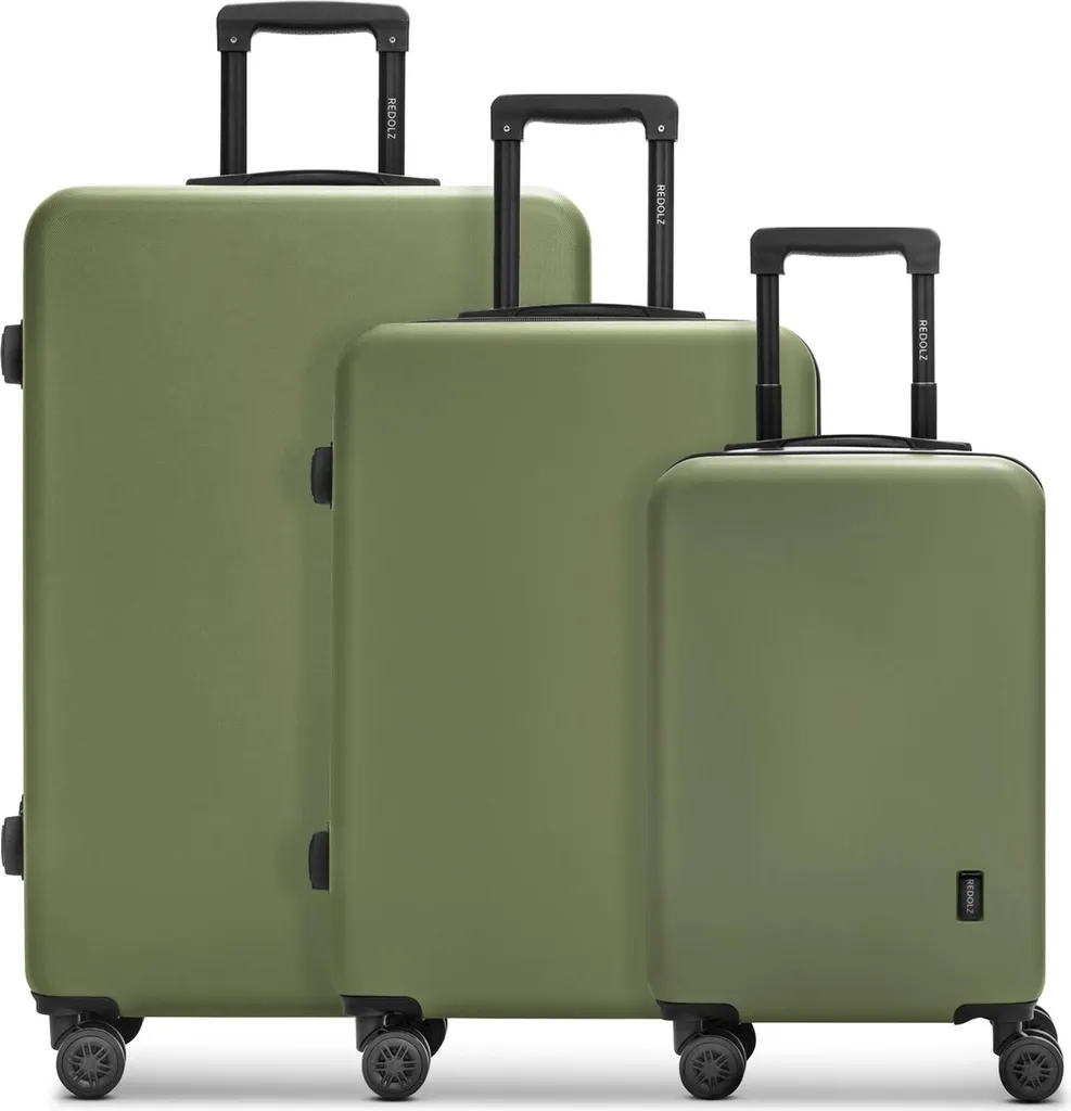 Set de Bagages Voyage REDOLZ Essentials 09 Olive pour Toute la Famille