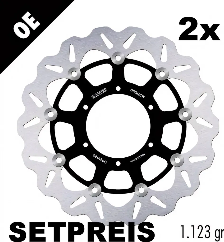 Paire de disques de frein flottants Galfer 296mm pour Honda CBR 600 F