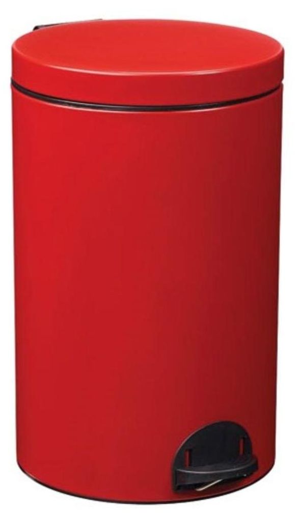 Pattumiera rossa a pedale da 20 litri Rossignol 90259 Immagine del prodotto 