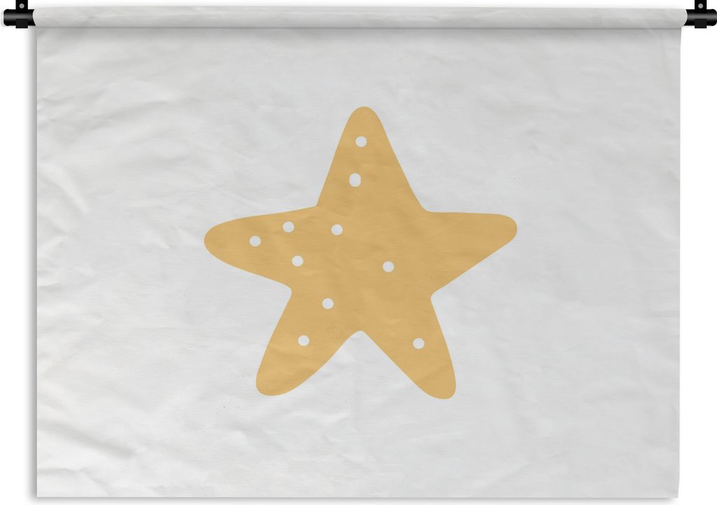 MuchoWow Wandteppich Wandbehang Stern - Mädchen - Jungen - Punkte - Kinder 120x90 cm Tapisserie Dekoration Wandtuch - Wohnen - Aufhänger für d...