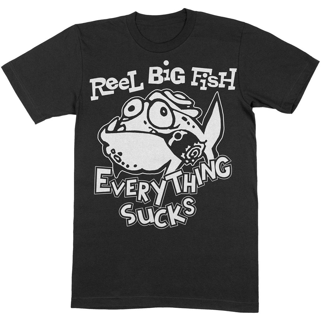 Reel Big Fish - "Silly Fish" T-Shirt für Herren/Damen Uni RO7831 (L) (Schwarz/Weiß)