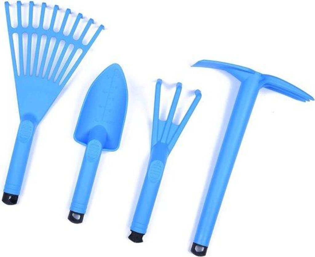 Gartenwerkzeug Set 4er - Hellblau - Hochwertig