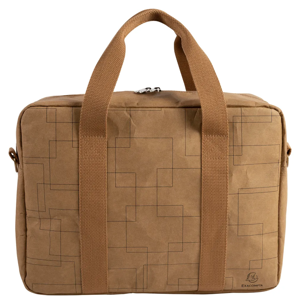 Sac en papier aspect cuir Exacompta Eterneco à motifs géométriques