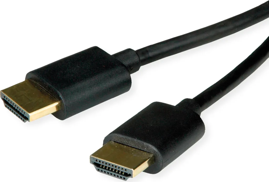 Cavo HDMI ROLINE 1.5m Nero Slim | Connettività 4K per Ufficio