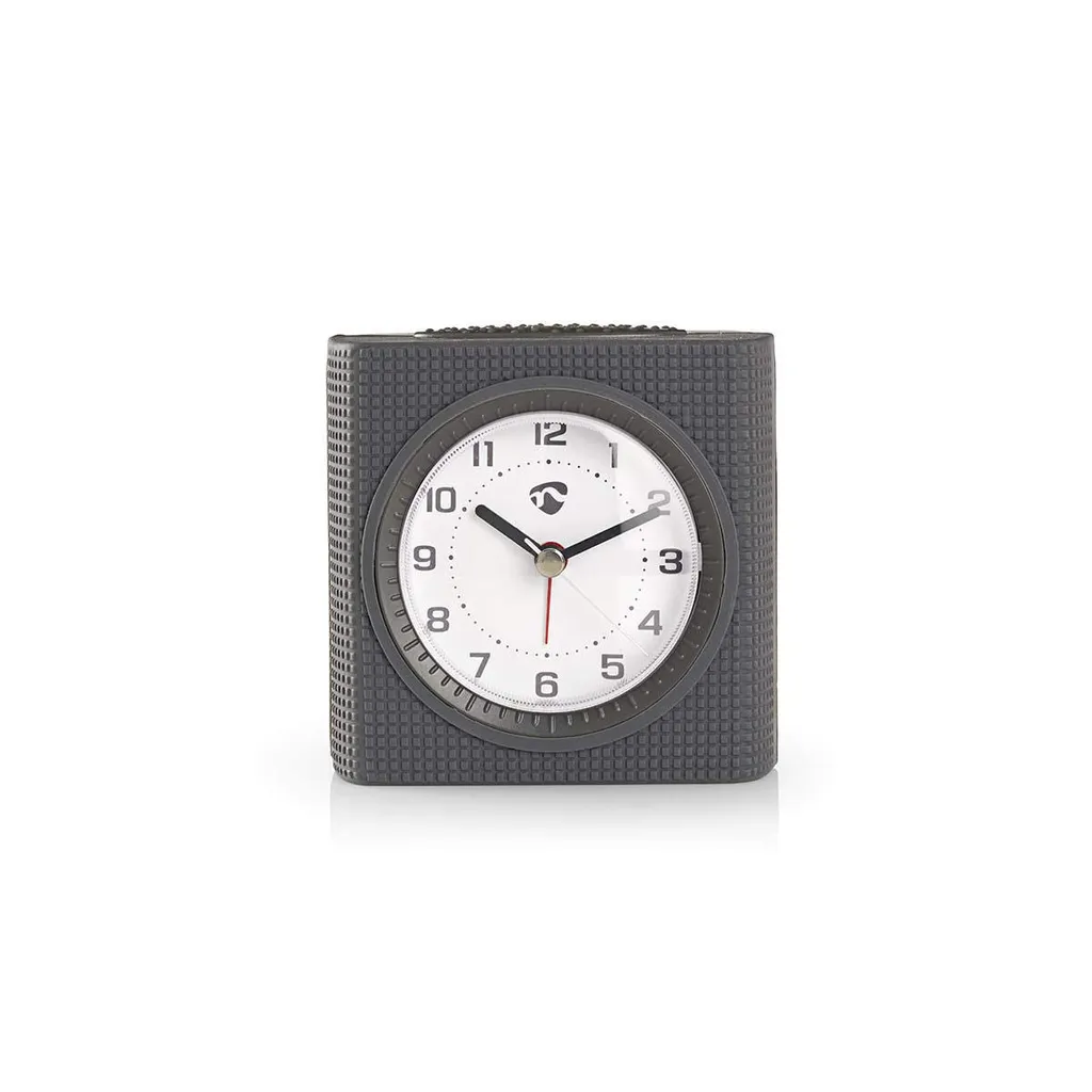 Réveil analogique silencieux avec fonction snooze et éclairage LED