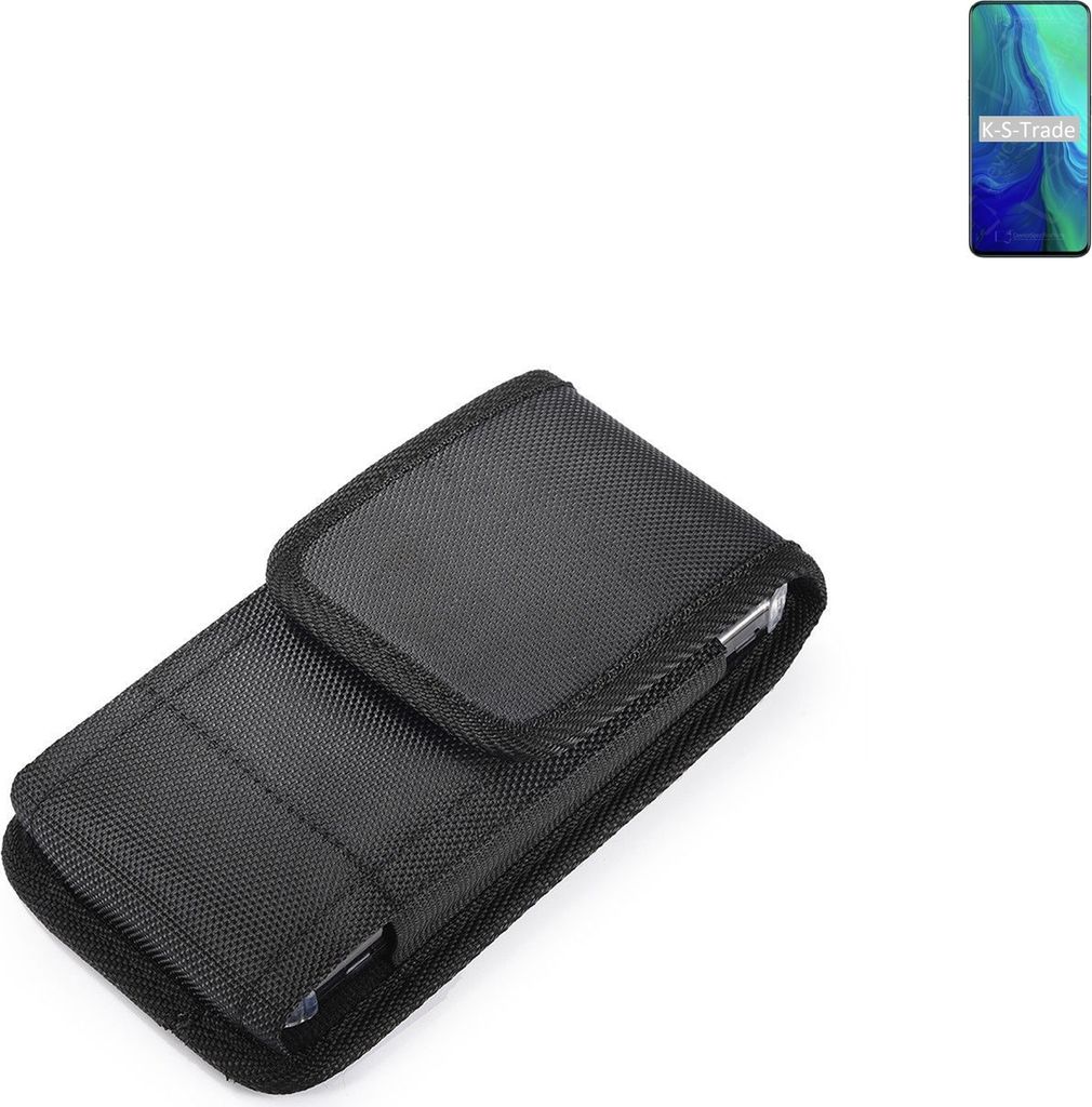 Holster Gürteltasche kompatibel mit Oppo Reno2 5G Holster Gürtel Tasche wasserabweisend Handy Hülle Schutz Hülle Outdoor schwarz K-S-Trade