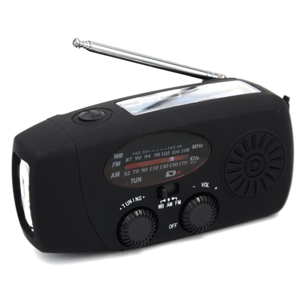 2000mAh Notfall Solar Handkurbel AM FM NOAA Wetter Radio Produktbild 