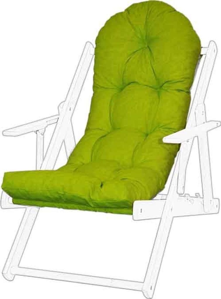 Kissen für einen Liegestuhl Gartenliege Gartenkissen Liegestuhlkissen aus Holz