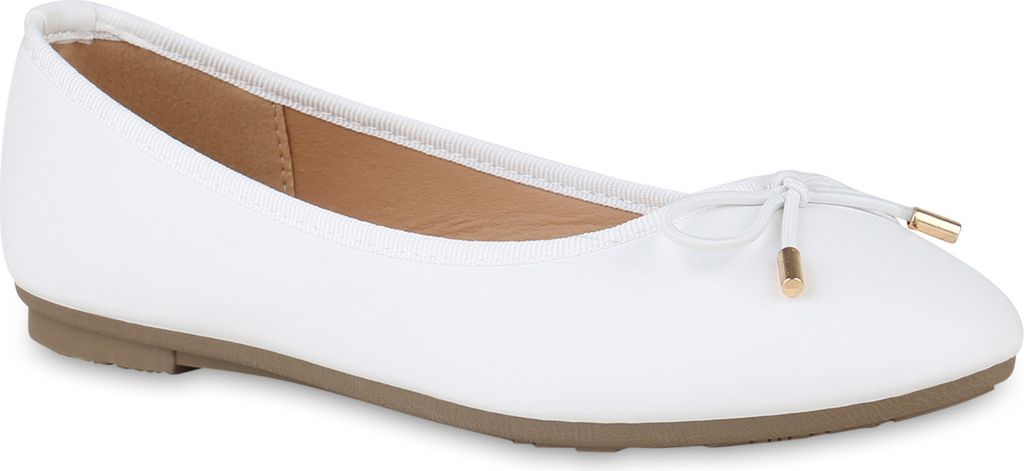 VAN HILL Damen Ballerinas Mit Strass-Schleifen - Elegante Flats Für Jeden Anlass