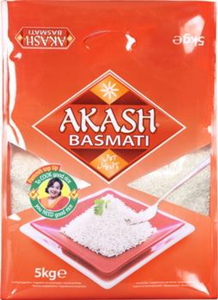 Akash - Basmati Reis - 5 kg Produktbild 