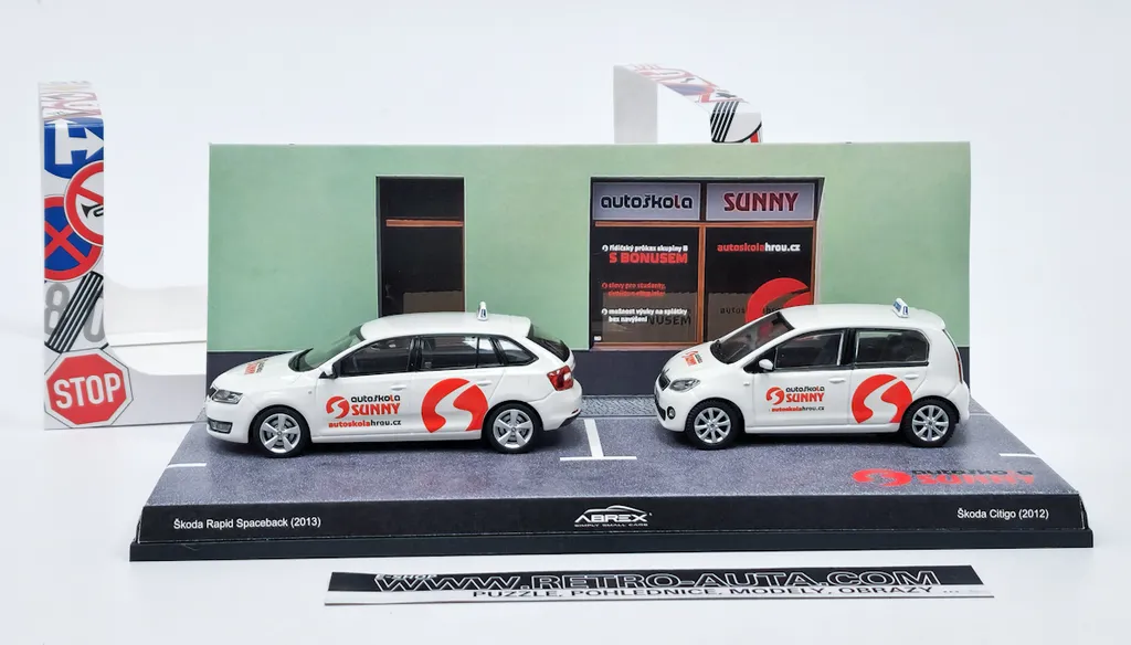 Driving School Sunny Duopack ABREX 1:43 - Set de Voitures Miniatures