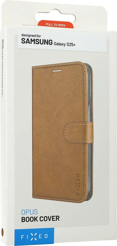 Housse à Rabat Galaxy S25 Plus Marron - Portefeuille Fixed Book Case - 5