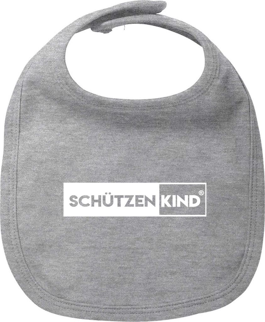 Hellweg Druckerei Baby Latz Schützenkind Modern Geschenk Jungen und Mädchen Lätzchen Heather Grey Baumwolle Schützenkind Modern Babykleidung