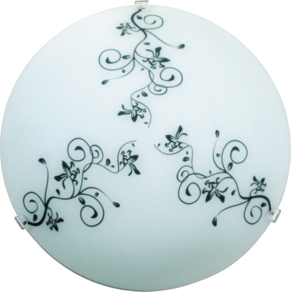 Plafon szklany 25 cm E27 1x60W biały okrągły Bloomy 1847 Zdjęcie produktu 