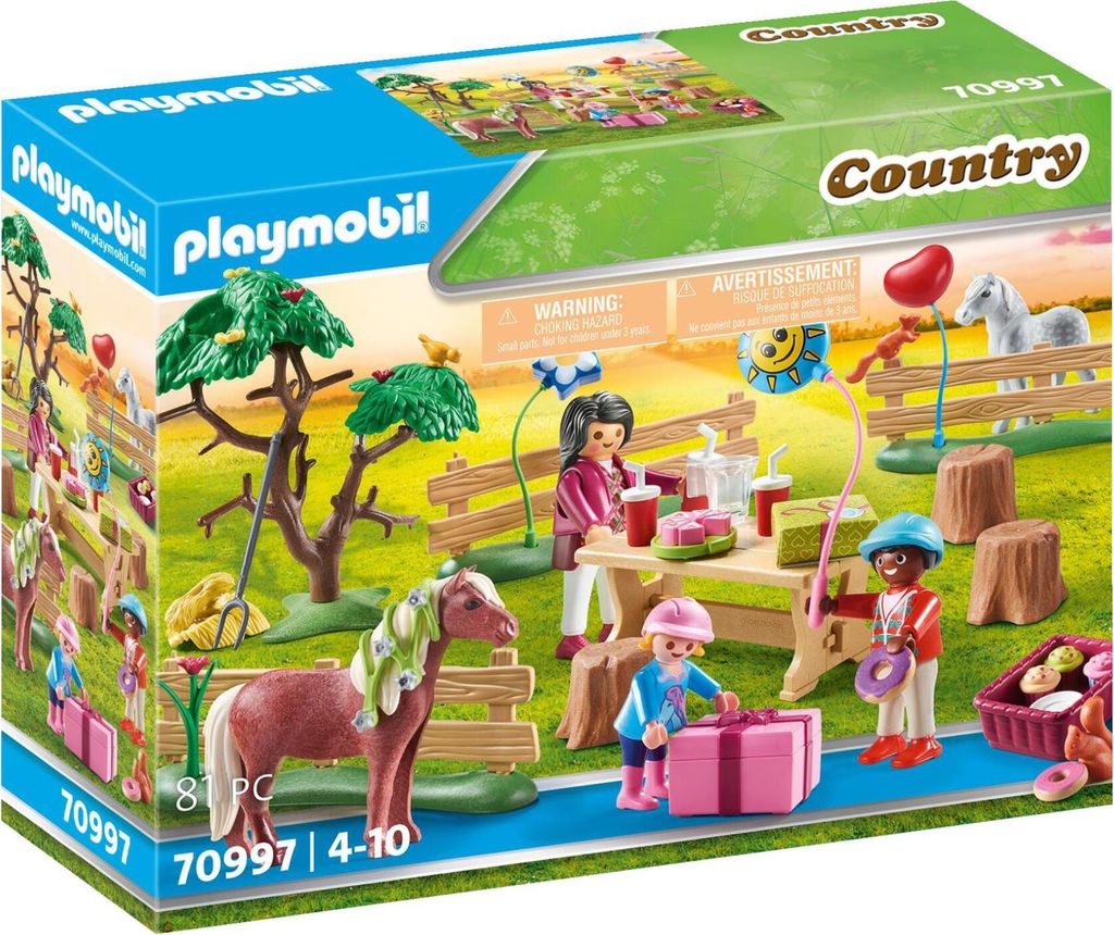 PLAYMOBIL Przyjęcie urodzinowe na farmie z kucykami Zdjęcie produktu 