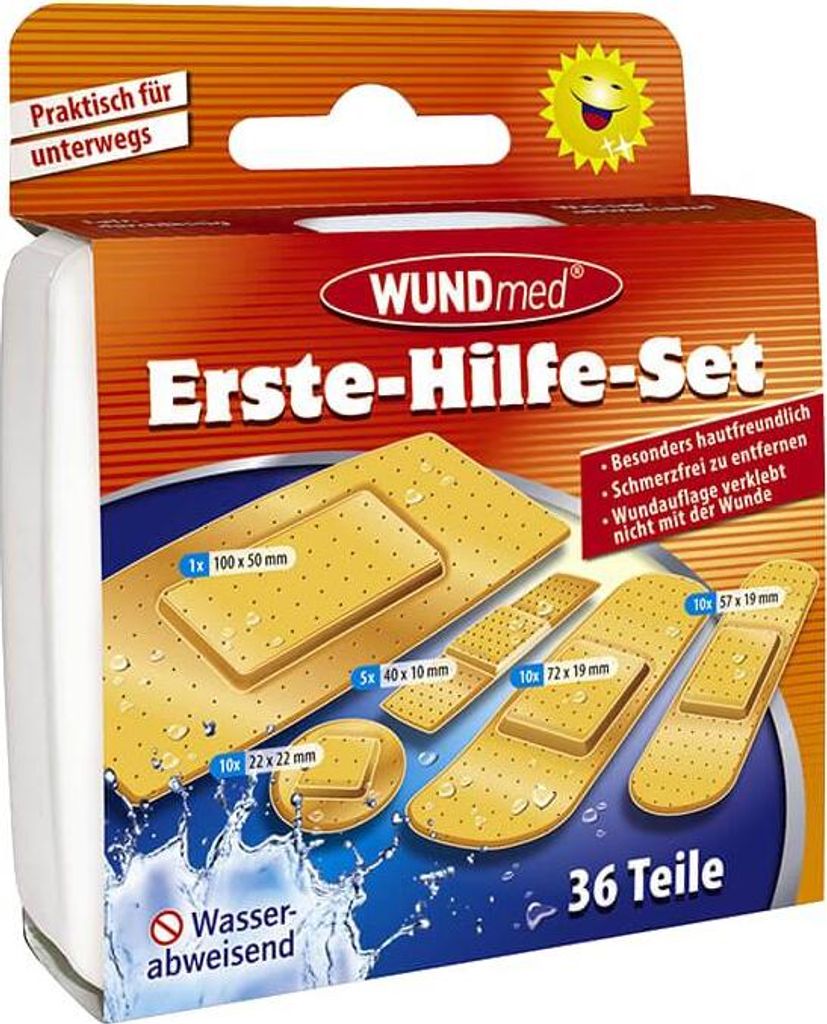 Erste Hilfe Pflaster Set 36-tlg. Produktbild 