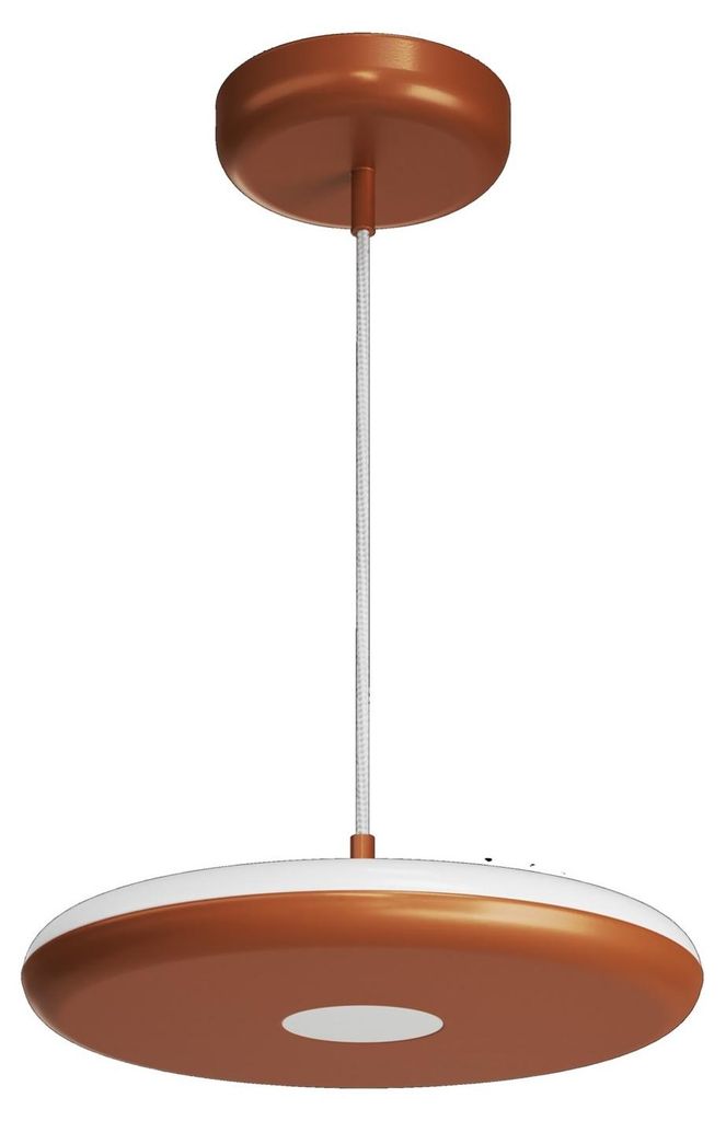 OSMONT ZET60582 ZETA ST1 PF Hängeleuchte aus Kunststoff, Terrakotta/Weiß, Schutzart IP40, 4000 K, 31 W LED