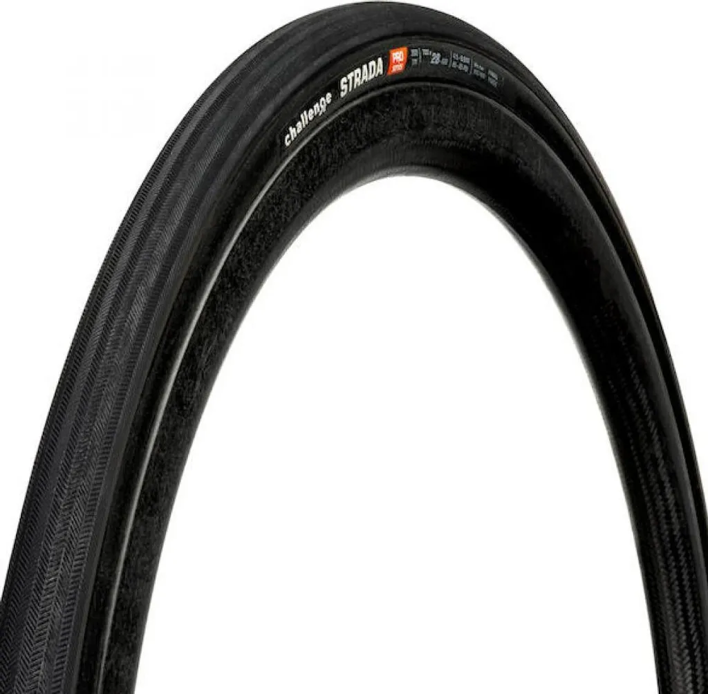 Pneu Vélo de Route Challenge Strada Pro 700x28c Noir Haute Performance