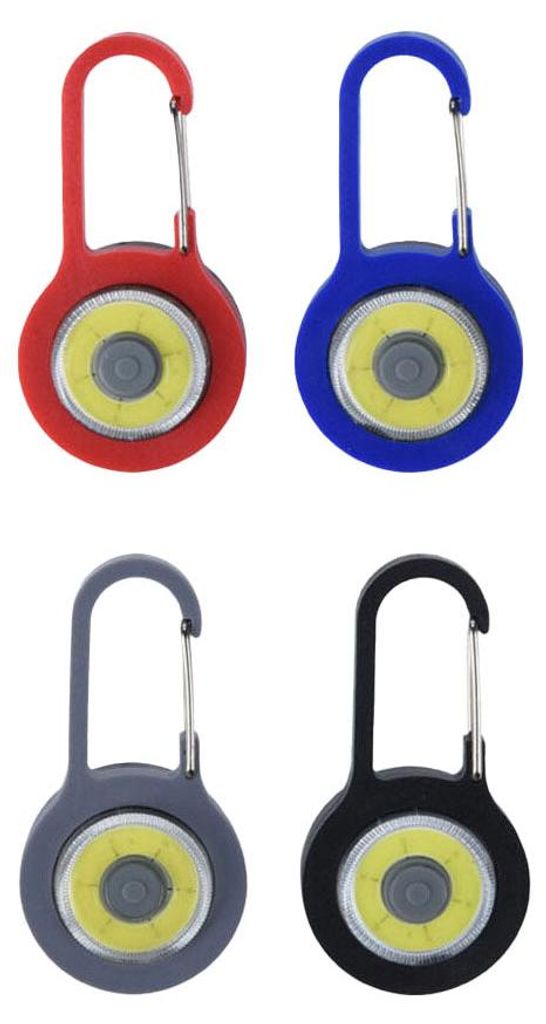 LED-Taschenlampen-Schlüsselanhänger mit Schlüsselclip