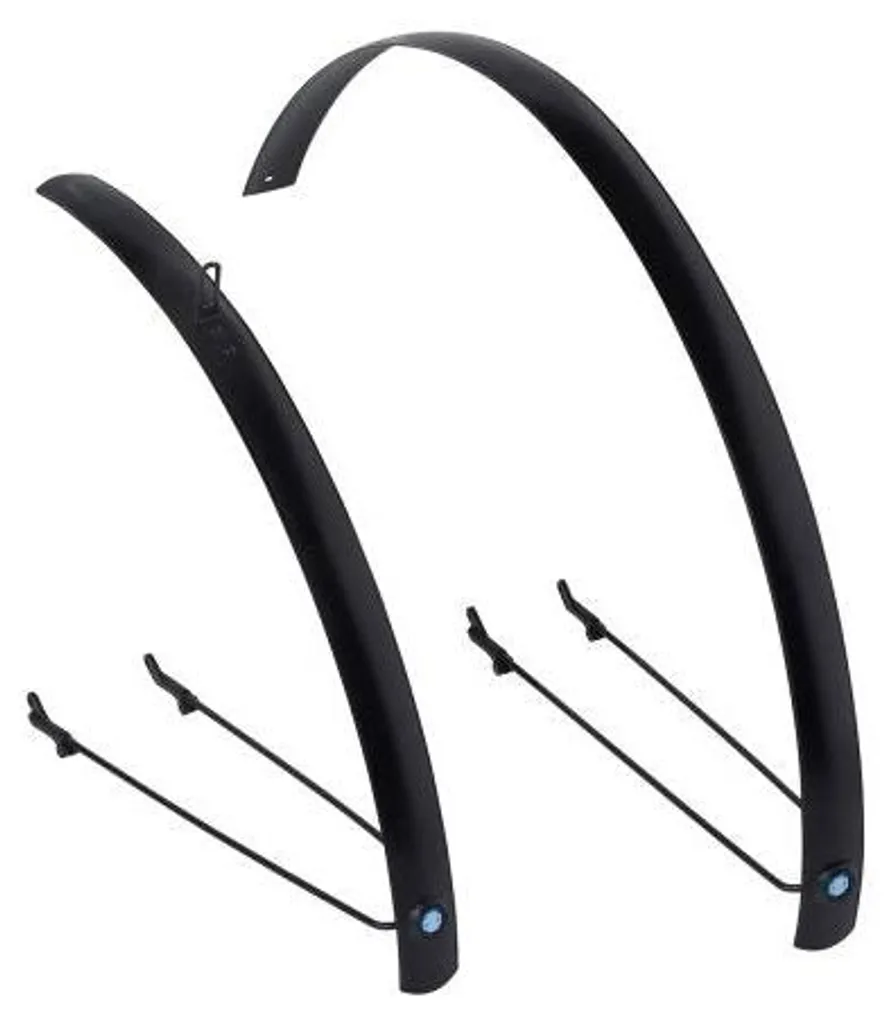 Garde-boue 28 pouces plat Xtrabike Fender en alu noir pour cyclotourisme