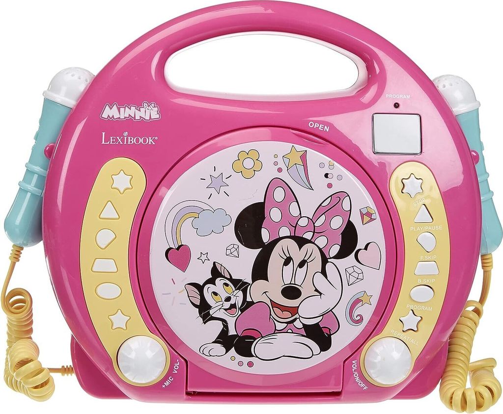 Lettore CD portatile Disney Minnie con 2 microfoni Sing Immagine del prodotto 