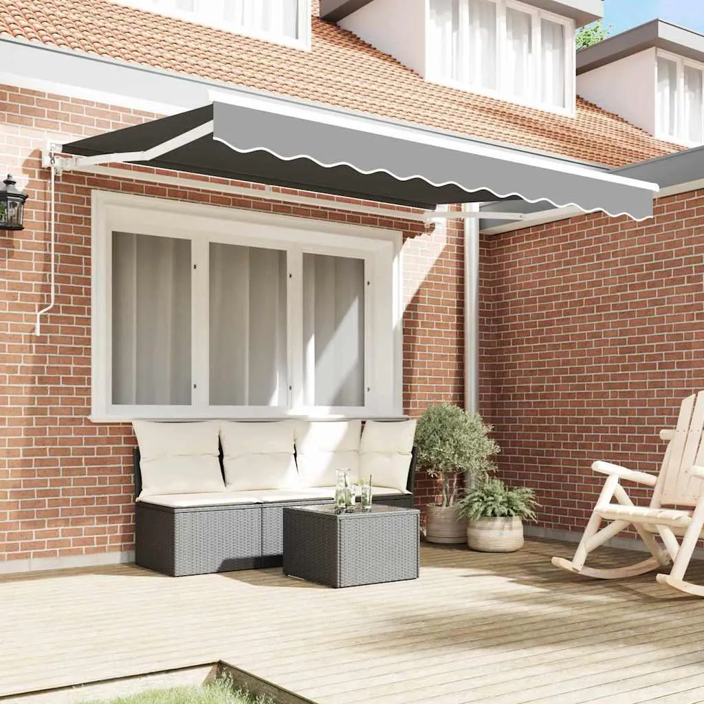 Structure store banne pour terrasse 3,5 x 2 m blanc en acier rigide