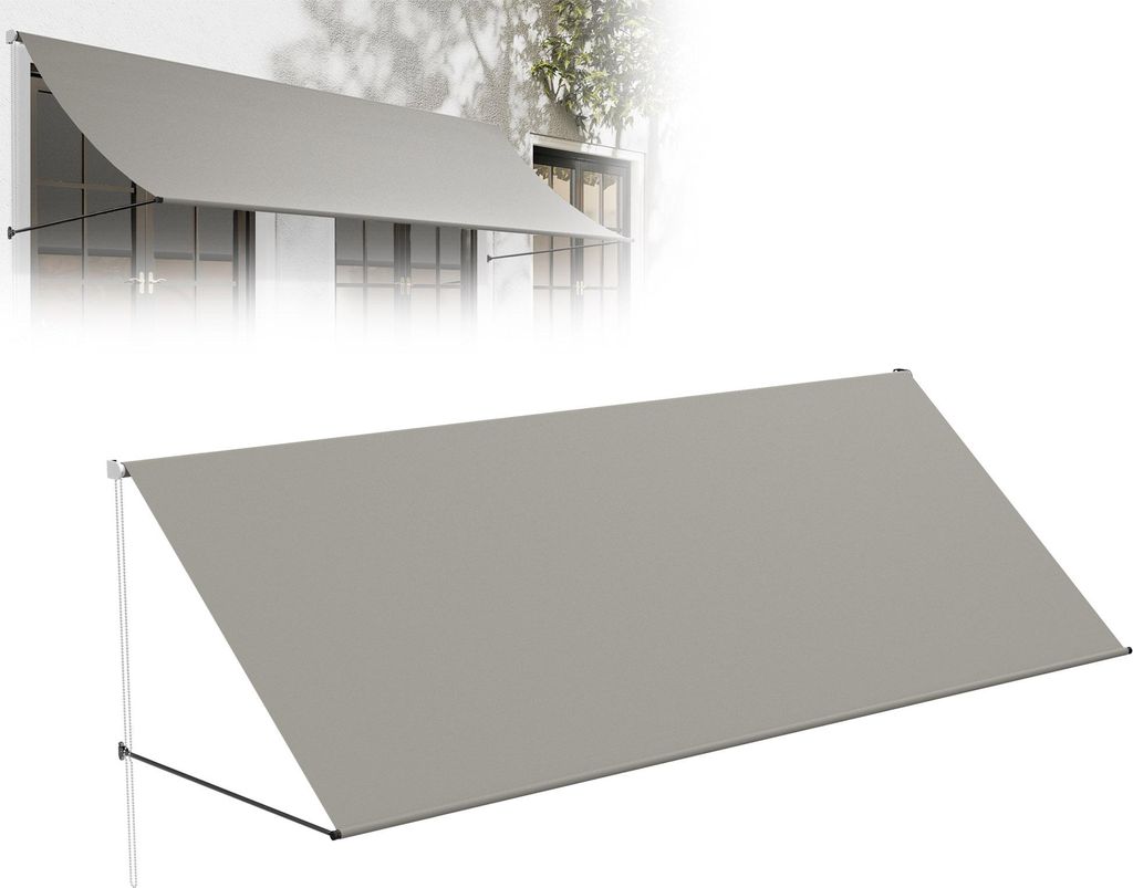 XMTECH Fallarmmarkise 350 x 145 cm Balkonmarkise Produktbild 