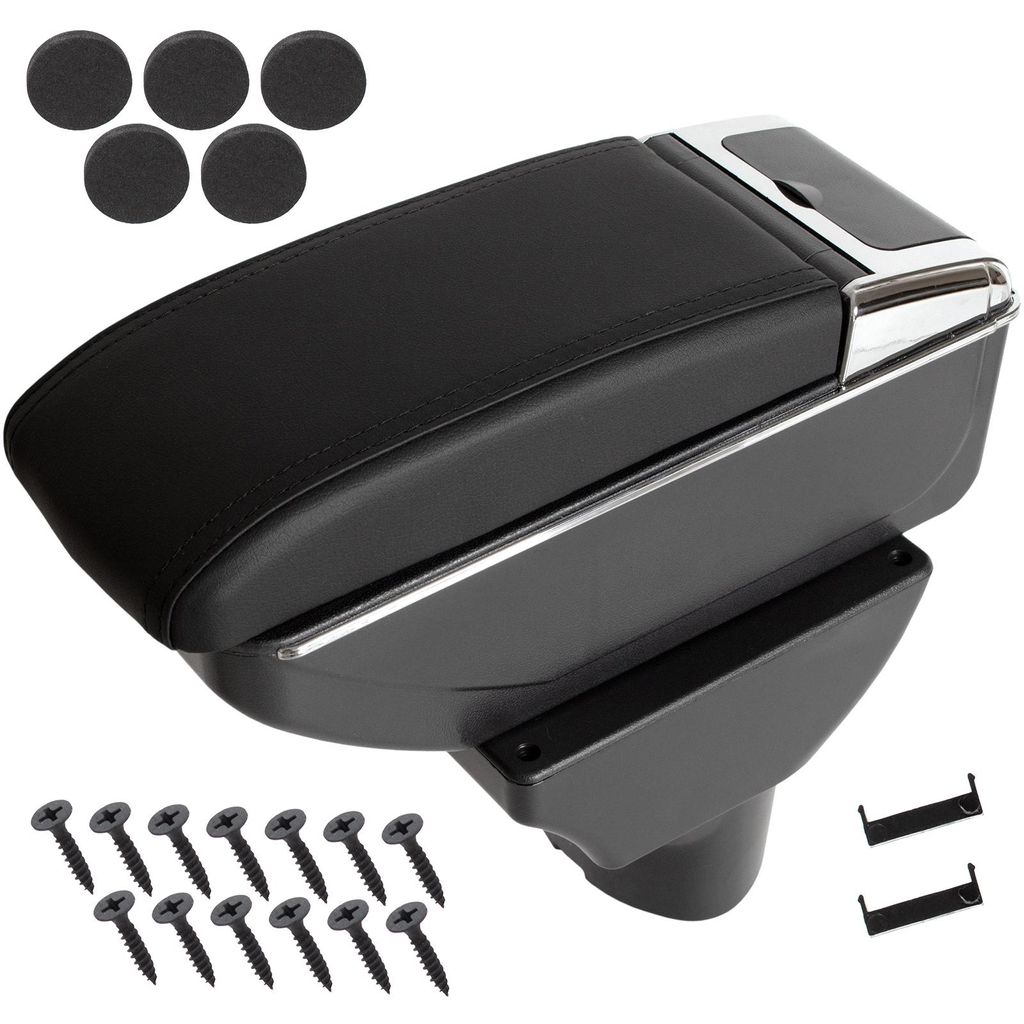 Hyundai i20 I 08-14 Armlehne mit Ablagefach, SCHWARZES + Montagesatz