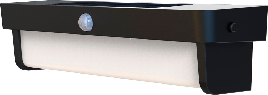 Aluminium Solar Wandleuchte Outdoor mit Bewegungsmelder Produktbild 