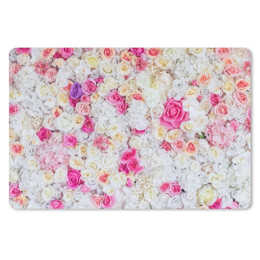 MuchoWow Schreibtischunterlage Rosen - Blume - Farben 60x40 cm - XXL Mauspad - Großes Mauspad