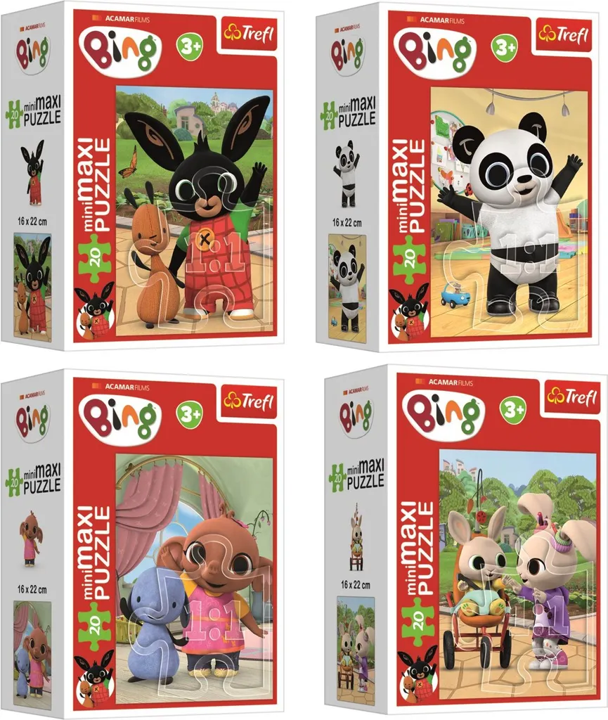Puzzle Bing et Flop Trefl de 20 pièces pour enfant dès 3 ans - 13277