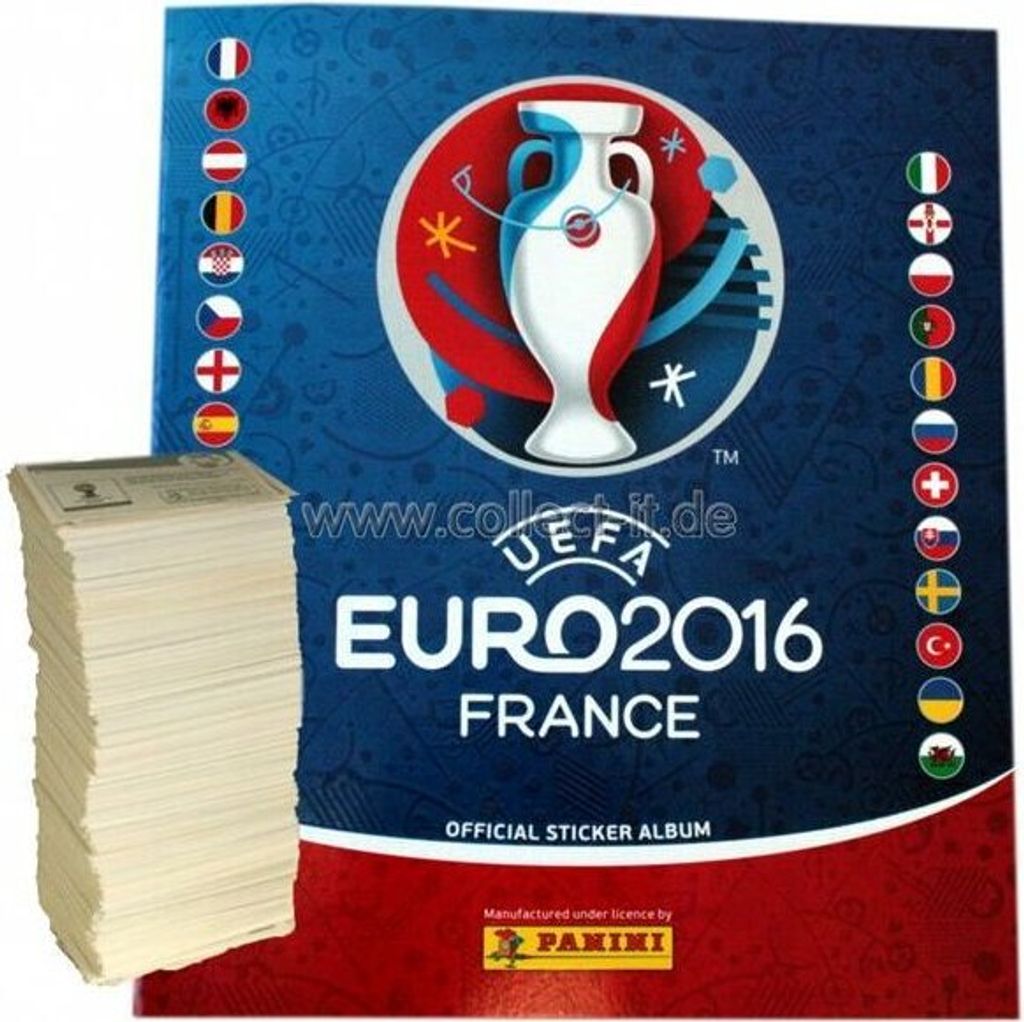 Panini EM 2016 - Komplettsatz Alle 680 Sticker + Leeralbum