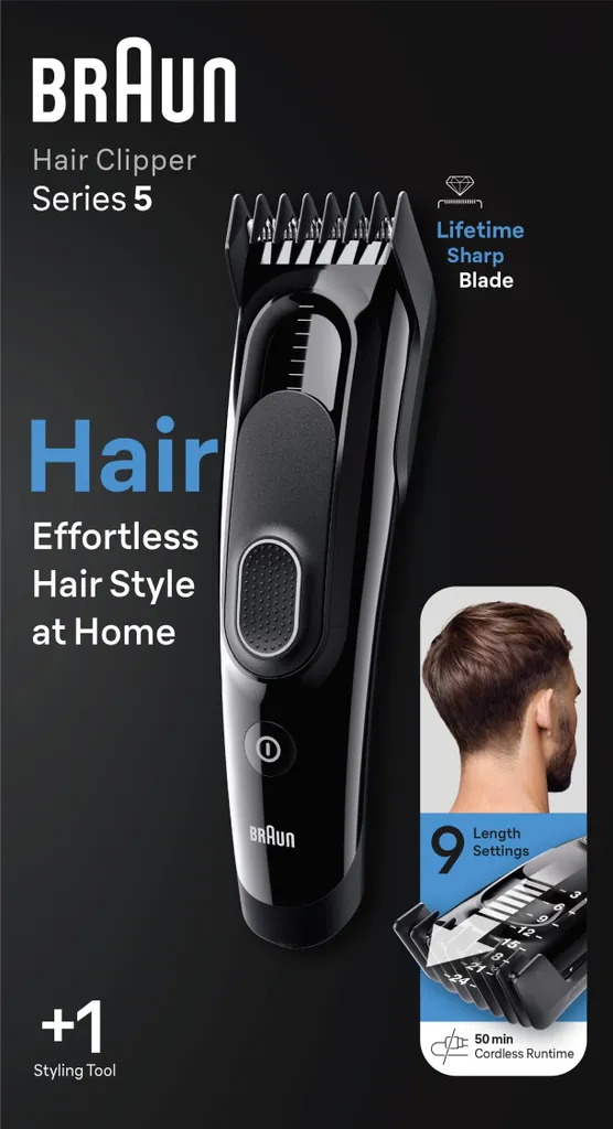 Braun HC5310 Tondeuse cheveux haute performance avec lames inusables - 8