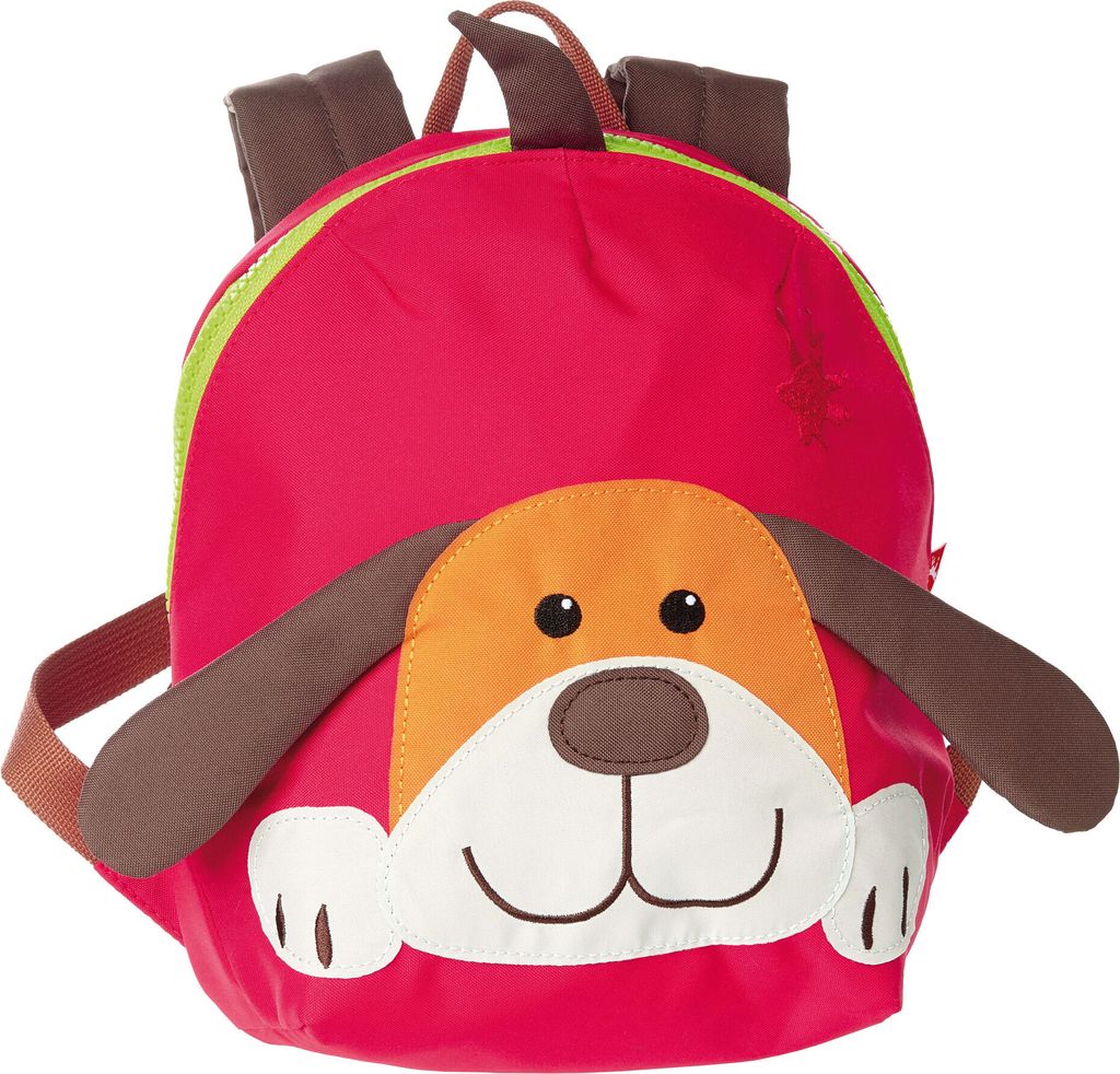 SIGIKID 24219 Mini Rucksack Hund Bags Mädchen und Jungen Kinderrucksack empfohlen ab 2 Jahren rot/braun